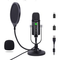 USB Microphone Condenser Computer Gaming Mic