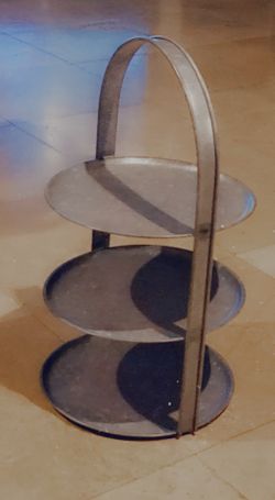 Galvanized Metal 3 Tier Stand