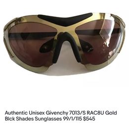Authentic Unisex Givenchy 7013/S RAC8U Gold BIck Shades Sunglasses 99/1/115 $545