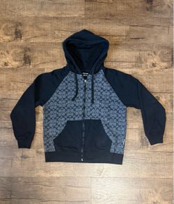 Coach Signature Zip-Up Hoodie
