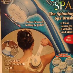 NEW ~ SPIN SPA SPINNING SPA BRUSH ~ AS SEEN ON TV