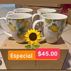 Set De 4 Tazas Para Cafe Marbella Noche Buena Princess House Ventas Finales 