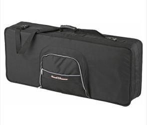 Designed to hold 61-note keyboards. Features 39" long x 16" wide x 6-3/4" deep