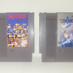 Nintendo GAMES DR Mario & Top Gun 1985