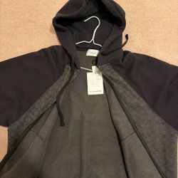 Coach Zip-Up Hoodie with Signature Print