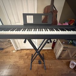 Yamaha P71 88-Key Weighted Digital Piano + Stand + Bench + Sustain Pedal