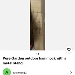 Pure Garden Hammock On Stand
