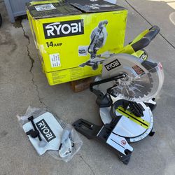 RYOBI 14 Amp Corded 10 in. Compound Miter Saw with LED Cutline Indicator