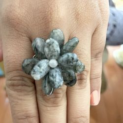 Natural Stone Adjustable Ring