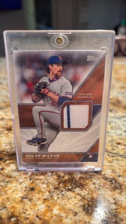 Topps Nolan McLean RC Player-Worn Memorabilia Card