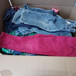 Box Of Kids Clothes