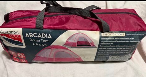 Pink dome tent