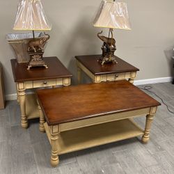 Coffee Table 5-piece Set Solid Wood 