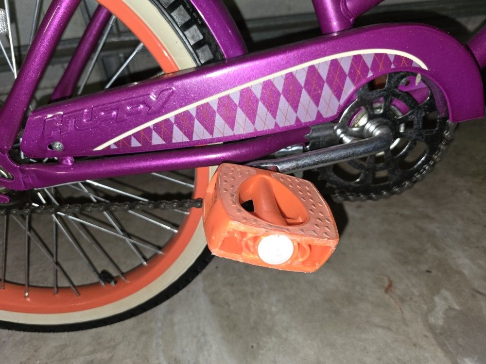 Huffy Argyle Ombre Girls 20" Cranbrook Cruiser Bike Bicycle Basket Ribbons