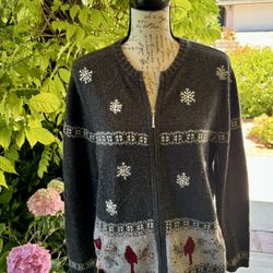 Croft & Barrow Cardinal Sweater L