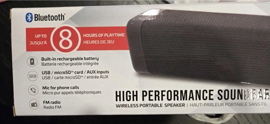 Bluetooth Wireless Portable Soundbar Speaker
