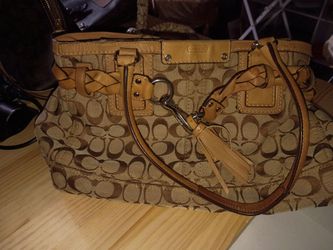 Coach Hampton Signature carryall bag