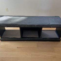 Entry Bench With Shelf