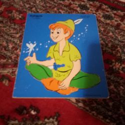 1960's-1970's Walt Disney, Playskool Peter Pan Tray Puzzle 