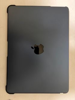 MacBook with protective case