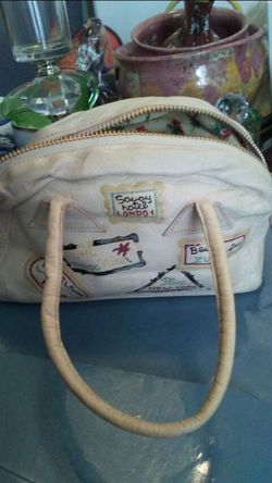 Vintage cosmetic bag .in perfect condition never used..in palest pink soft soft leather...