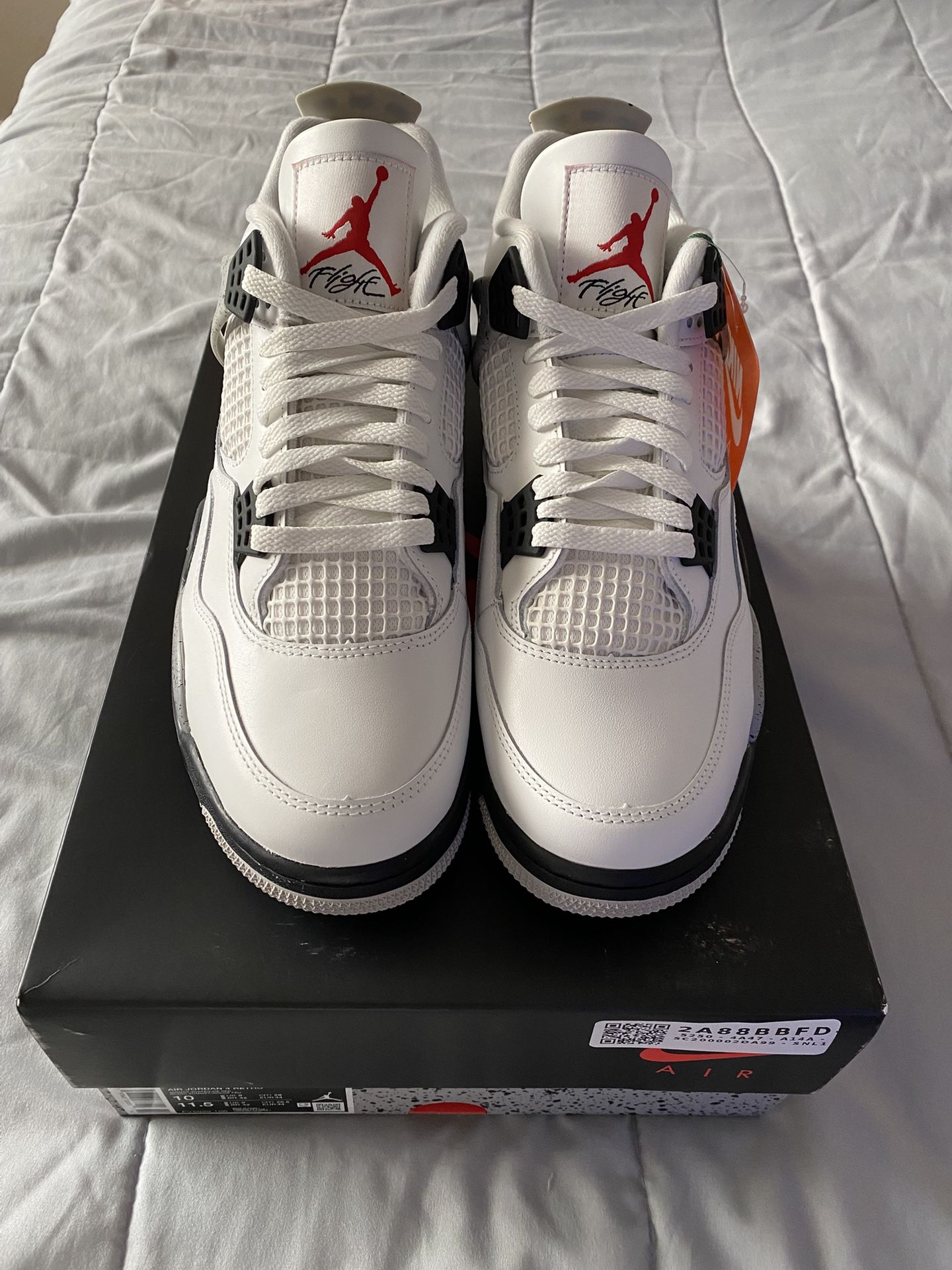Air Jordan 4 White Cement