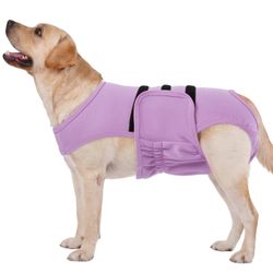 Lelepet XL Female Dog Diaper Purple Washable with Suspenders New