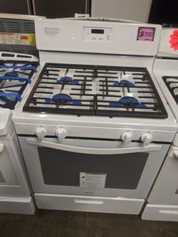 NEW scratch and dent whirlpool gas stove with 6 months warranty