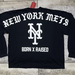 New York Mets Born X Raised Mitchell & Ness Long Sleeve Tee