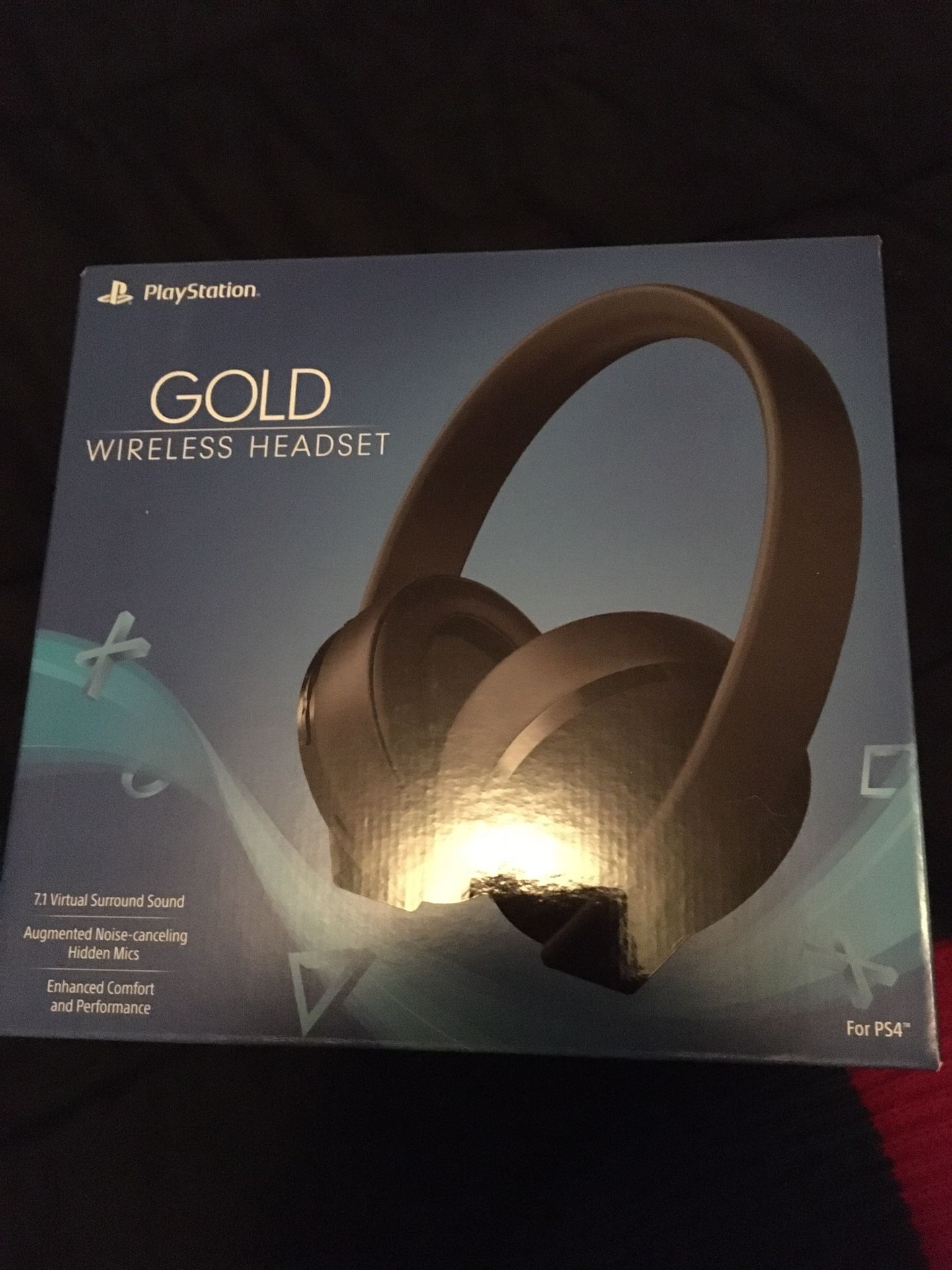 Gold wireless Headset PS4 Unopened package