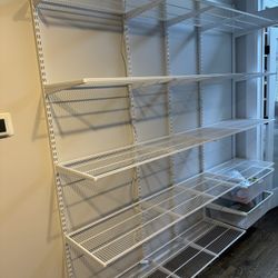Elfa Shelving Unit By Container Store