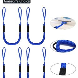 Pack of 4 Bungee Dock Lines for Boat Shock Absorb Dock Tie Mooring Rope Boat Accessories 4-5.5 ft