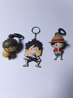 One Piece Luffy Keychain Set of 3