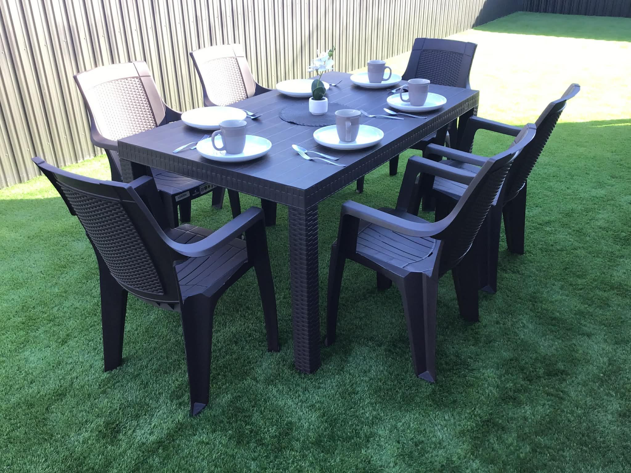 Moderno Juego de muebles para exteriores de excelente calidad y muy espaciosos