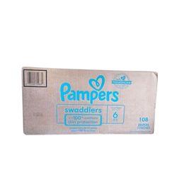 Pampers Swaddlers Baby Diapers Size 6, 108 Count