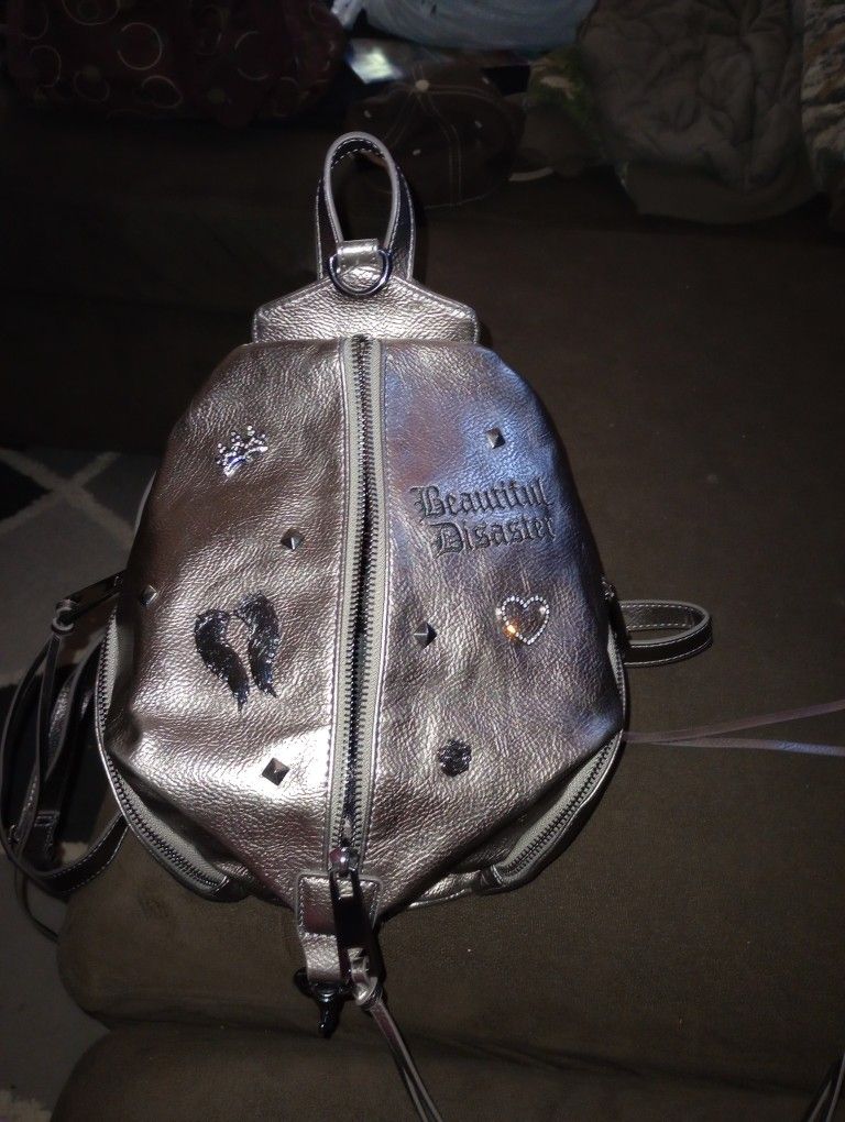 Beautiful Disaster Backpack Purse