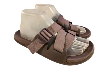 CHACO CHILLOS WOMEN SLIDES BROWN RUBBER BEACH RIVER WATER SANDALS SIZE 9