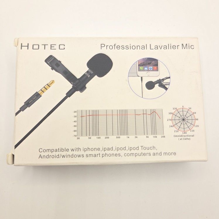 New Hotec Professional Lavalier Microphone Premium PC Tablet