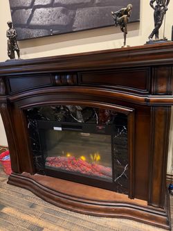 Wooden Fireplace