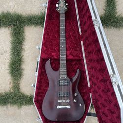 Schecter Electric Guitar And Case 