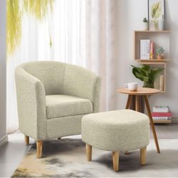 Accent Chair with Ottoman