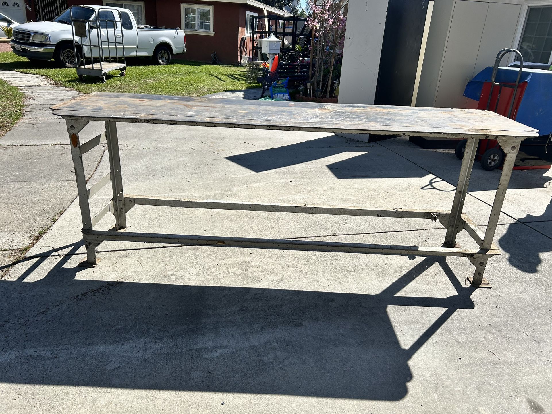 Welding Table.250 Thick The Top Dim 96”x28”x33”
