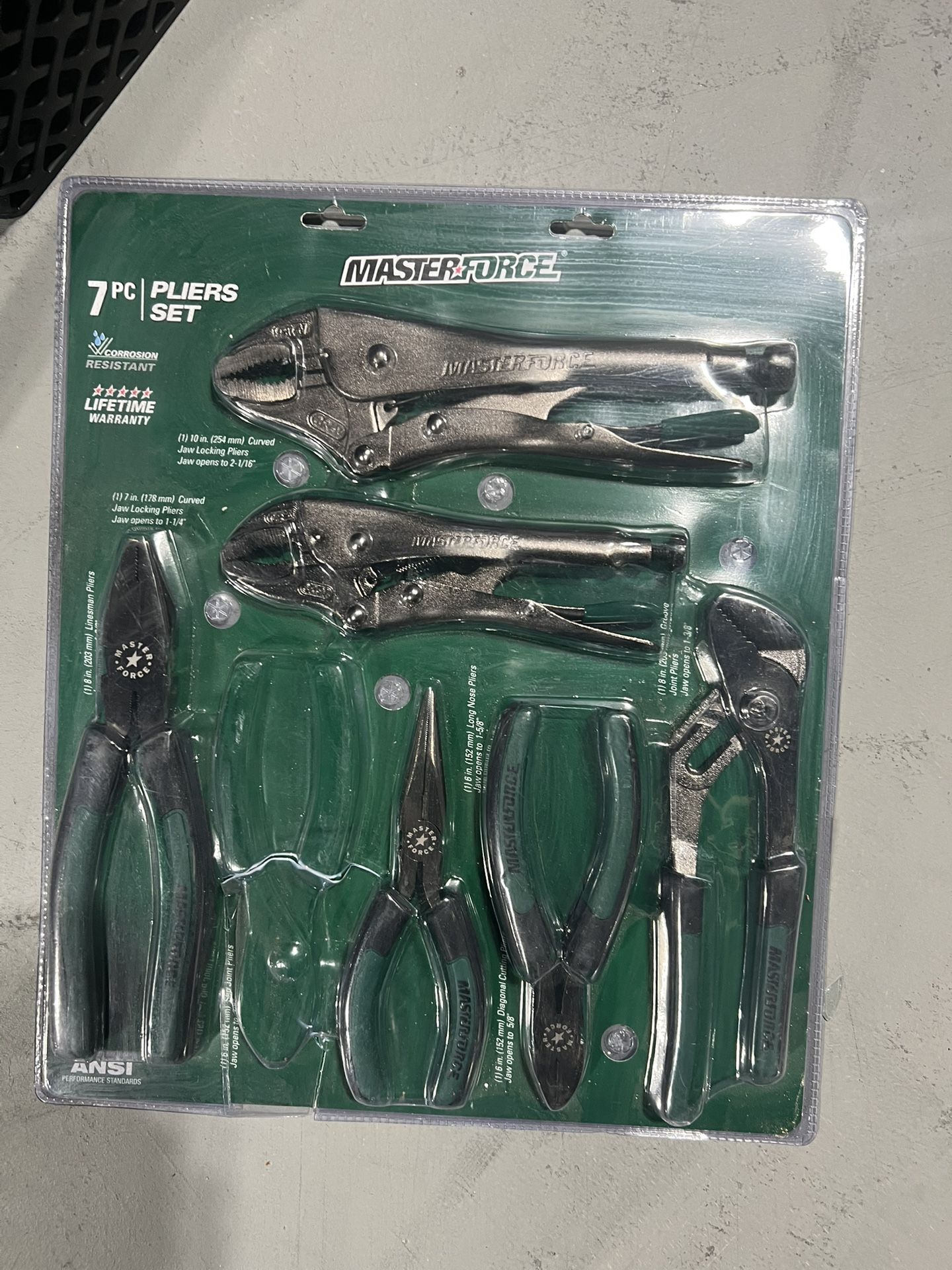 6 piece Pliers set