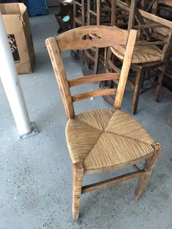 15 vintage French bistro chairs.
