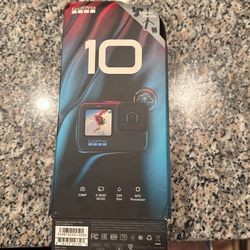 GoPro 10, Never Used, Opened Box With Mini Selfie Stick
