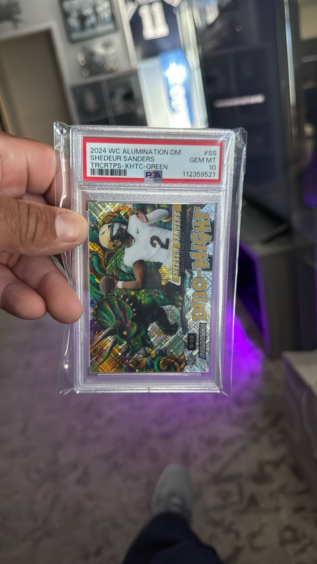 Shedeur Sanders Dino Might Rookie Card