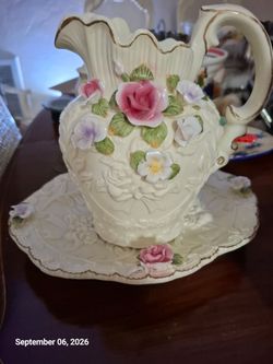 Porcelain Vase and Tray