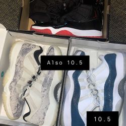 Jordan 11 Bundle Bred 11’s Size 9.5 OG ALL, Snakeskins Og All Both Size 10.5