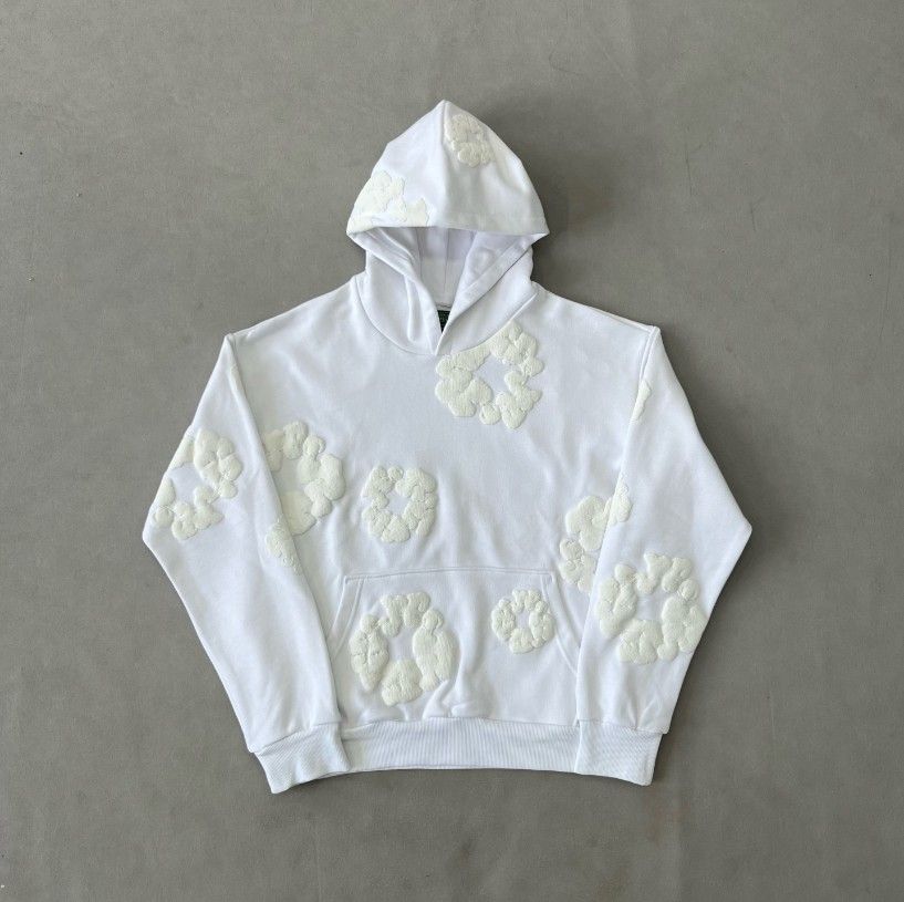 Denim Tear Hoodie - White