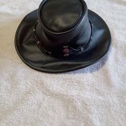 Men/Women Vintage The Silverthorne Minnetonka Leather Hat